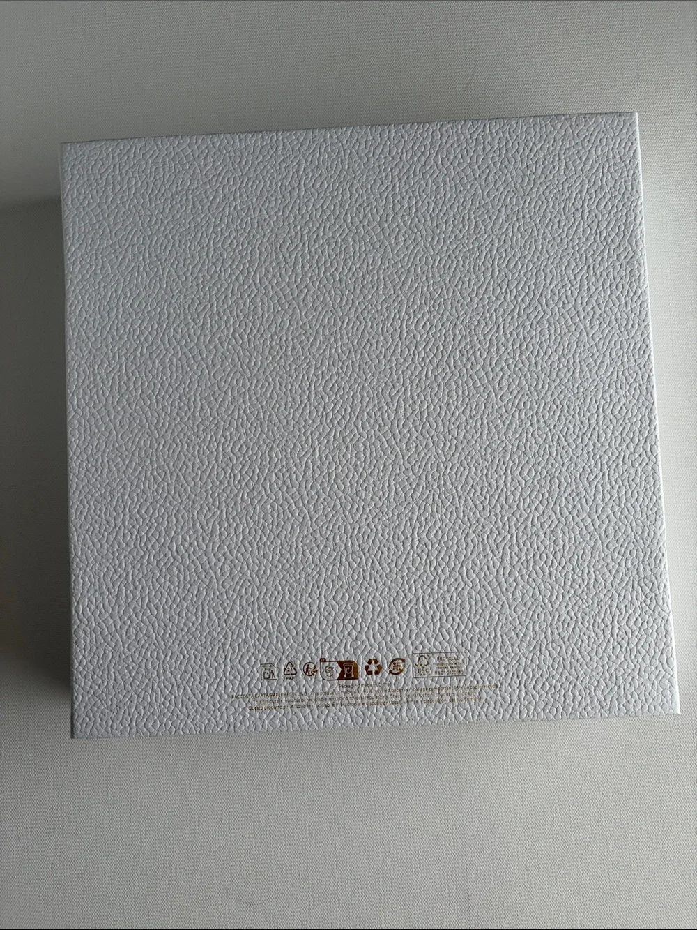 Dior Textured White Presentation Box with Gold Logo